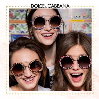 แว่นกันแดด Dolce &amp; Gabbana CLIP-ON LIMITED EDITION ROUND SUNGLASSES ของแท้!!