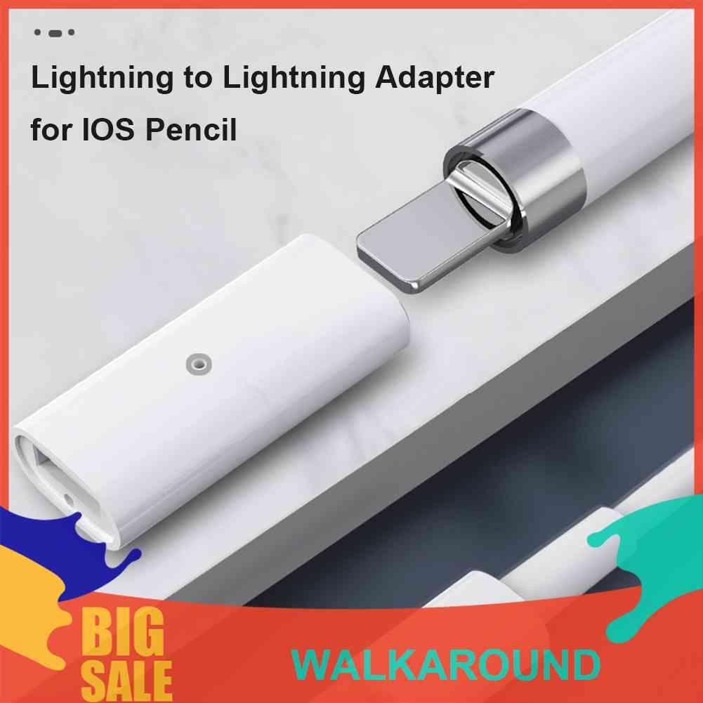 Walkaround อะแดปเตอร์ชาร์จ สําหรับ Apple Pencil 1 Charger Touch Stylus Power Connector