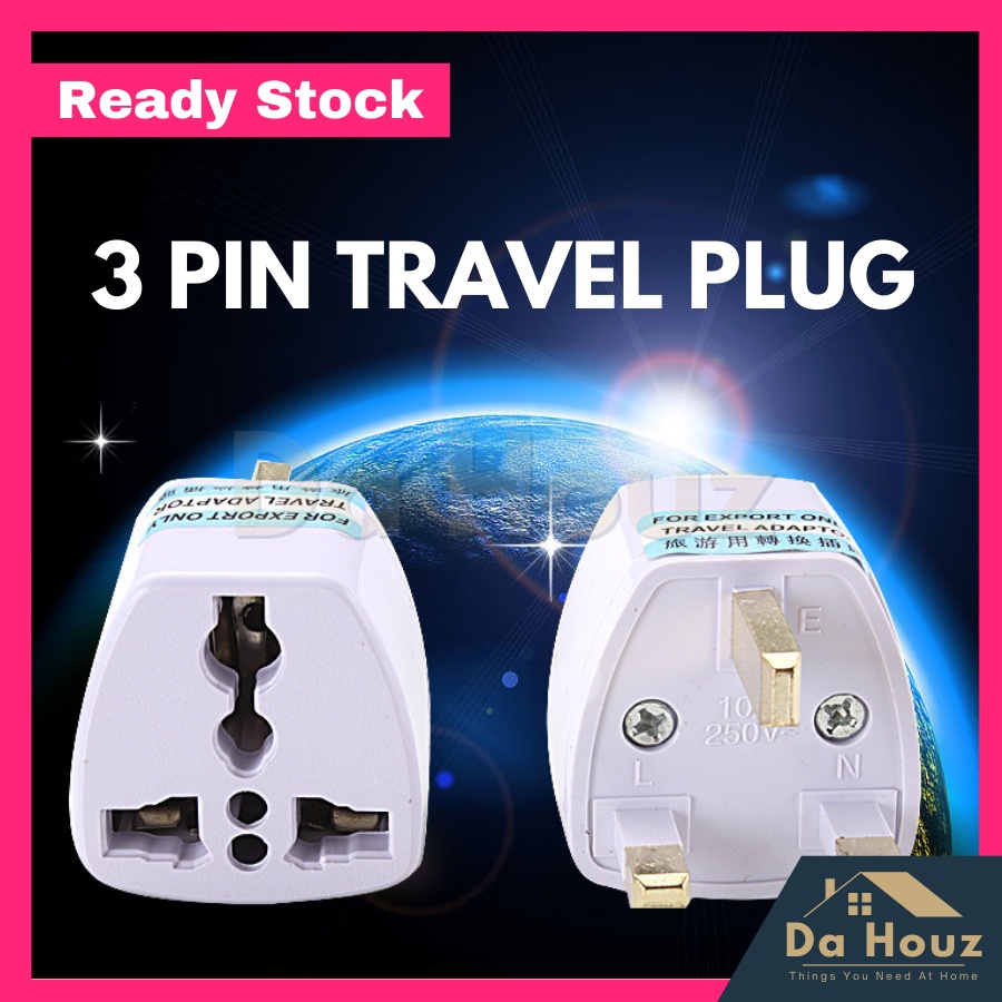 DaHouz Euro Converter EU 3 Pin Plug UK Travel Mains Power Adapter UK Socket