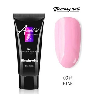 💅🏻 Poly gel เจลต่อเล็บ Misscheering (15 ml) โพลี่เจลต่อเล็บ เนื้อใส ชมพู ชมพูนู้ด POLYGEL Acrylicgel ✨