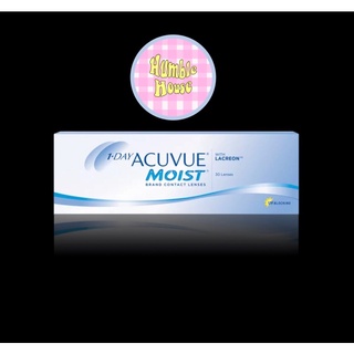 กดโค๊ตลดเพิ่ม10%ตลอดเมษายนนี้ ACUVUE MOIST 1 Day คอนแทคเลนส์สายตาสั้นรายวัน กล่องละ 30ชิ้น