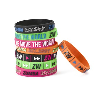 Zumba Happy Rubber Bracelets (สายรัดข้อมือออกกำลังกายซุมบ้า)