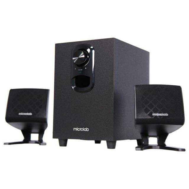 SPEAKER (ลำโพง) MICROLAB M108 2.1 / M108 Bluetooth(BLACK) รับประกัน 1 ปี M-108BT / M108