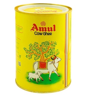 Amul Ghee Cow Ghee, Tin pack  1L(เนยจากน้ำนมวัว 1ลิตร)