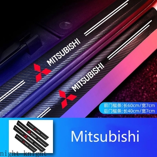 สติกเกอร์คาร์บอนไฟเบอร์ กันน้ำ คุณภาพสูง สำหรับประตูรถ for Mitsubishi Triton Outlander Mirage ASX Lancer EVO PAJERO GRANDIS GALANT Xpander