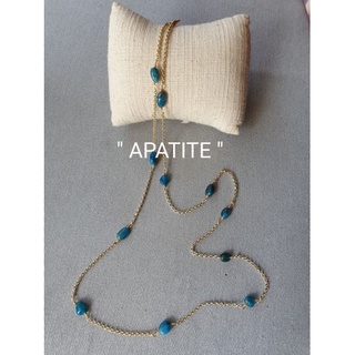 สายคล้องแมส หินนำโชค "APATITE"อะพาไทต์