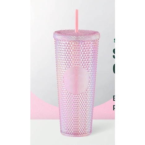 Starbucks แก้วหนามชมพู ซากุระ bling crystal pink