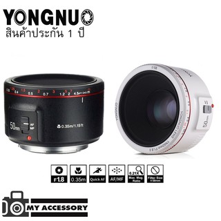 Yongnuo Lens YN50 mm. F1.8 II หน้าชัดหลังเบลอ For Canon