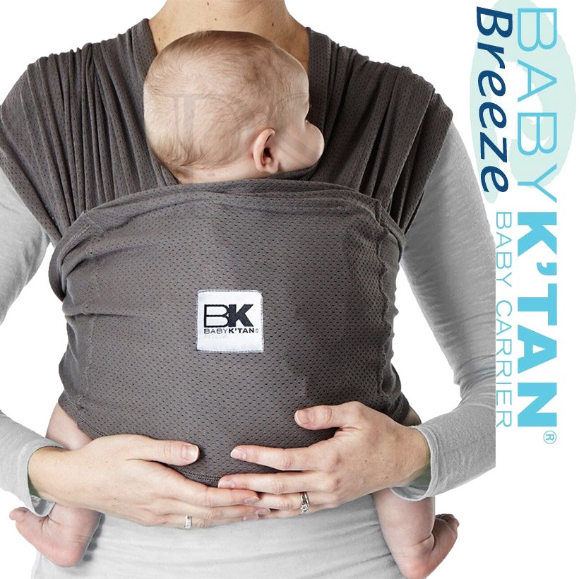 เป้อุ้มเด็ก Baby K'Tan รุ่นบรีซ Breeze สีเทา Charcoal