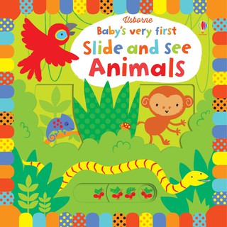 DKTODAY หนังสือ USBORNE BABYS VERY FIRST SLIDE AND SEE:ANIMALS