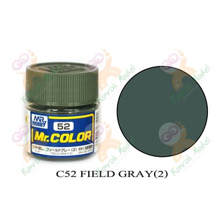 สีสูตรทินเนอร์ Mr.hobby Mr.color C52 Field Gray(2) Semi-Gloss 10ml