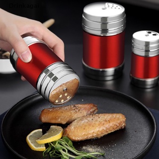 [Dri] Stainless Steel Jars For Spices Waterproof Salt Shaker And Pepper Shaker COD