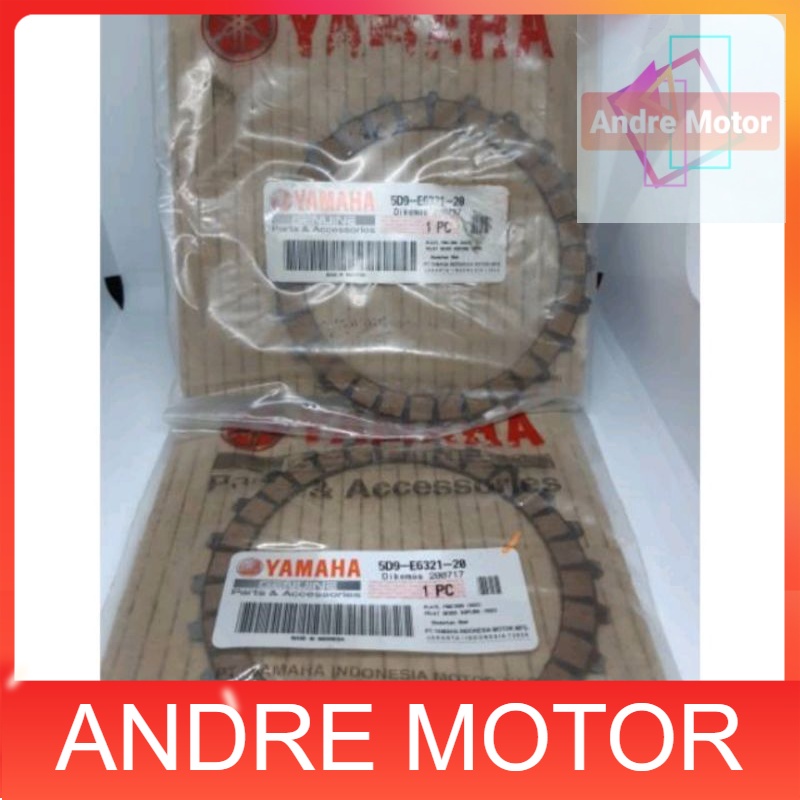 แผ่นคลัทช์-ซับคลัตช์ Yamaha Vega ZR 2011-Jupiter Z 2011, CBR 150, ORIGINAL YAMAHA 5D9-E6321-20 1 ชุด