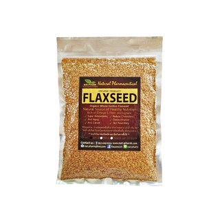 เมล็ดแฟลกซ์ (สีทอง) ชนิดเมล็ด 200 กรัม Organic Whole Golden Flaxseed แฟลกซ์ซีด