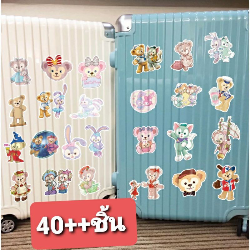 Sticker - สติ๊กเกอร์ การ์ตูน PVC กันน้ำ สติ๊กเกอร์ติดกระเป๋าเดินทาง ติดแท็บเล็ต ipad ติดรถ [เราชอบst