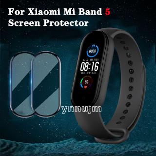 ฟิล์มกันรอยหน้าจอนาฬิกา ทรงโค้ง 3D สำหรับ miband 5 miband 6