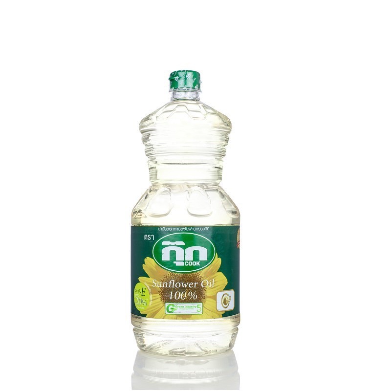 น้ำมันทานตะวัน 100% ตรา กุ๊ก COOK SUNFLOWER OIL 1.9 ลิตร