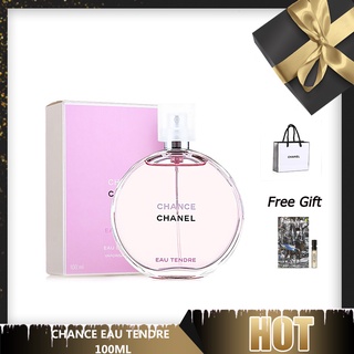 🎁ของขวัญ Chanel Chance Eau Tendre  Feminine &amp; Passionate 100ml 100%แท้/กล่องซีล