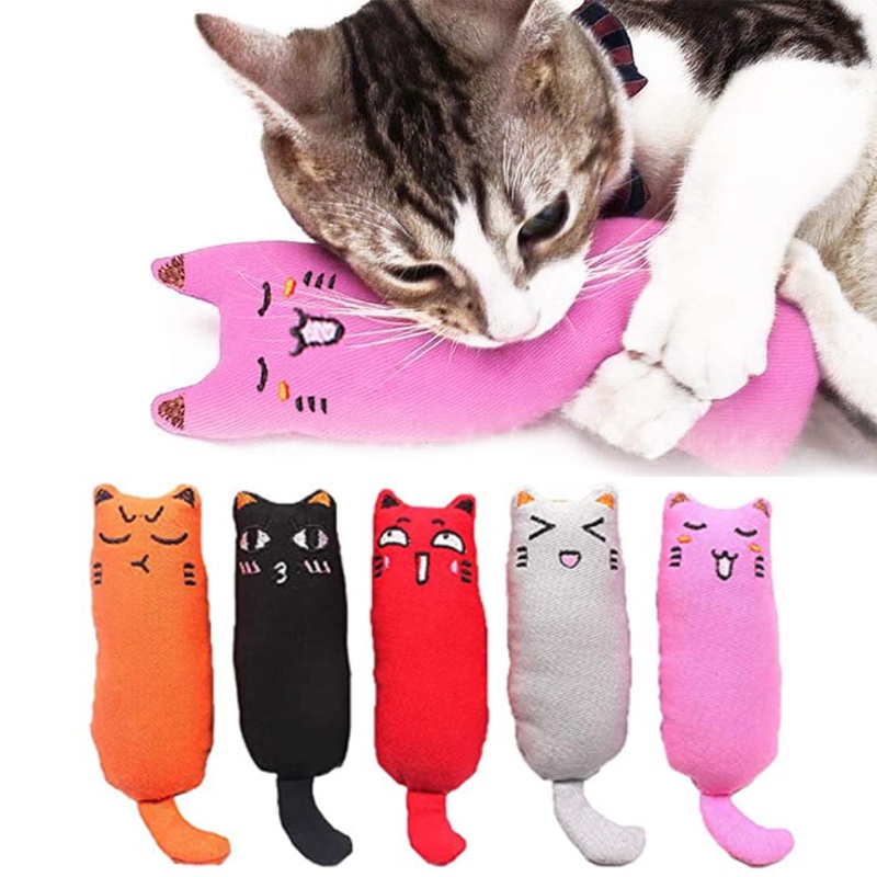 【MsTang】หมอนตุ๊กตานุ่ม รูปนิ้วหัวแม่มือ ของเล่นสําหรับสัตว์เลี้ยง แมว