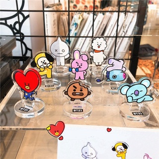 ฟิกเกอร์อะคริลิค Kpop Bangtan BTS BT21 สําหรับตกแต่งรถยนต์