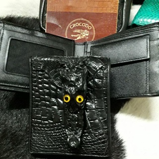 crocodile head eye wallet tx276กระเป๋าสตางค์สัตว์เเปลกจระเข้