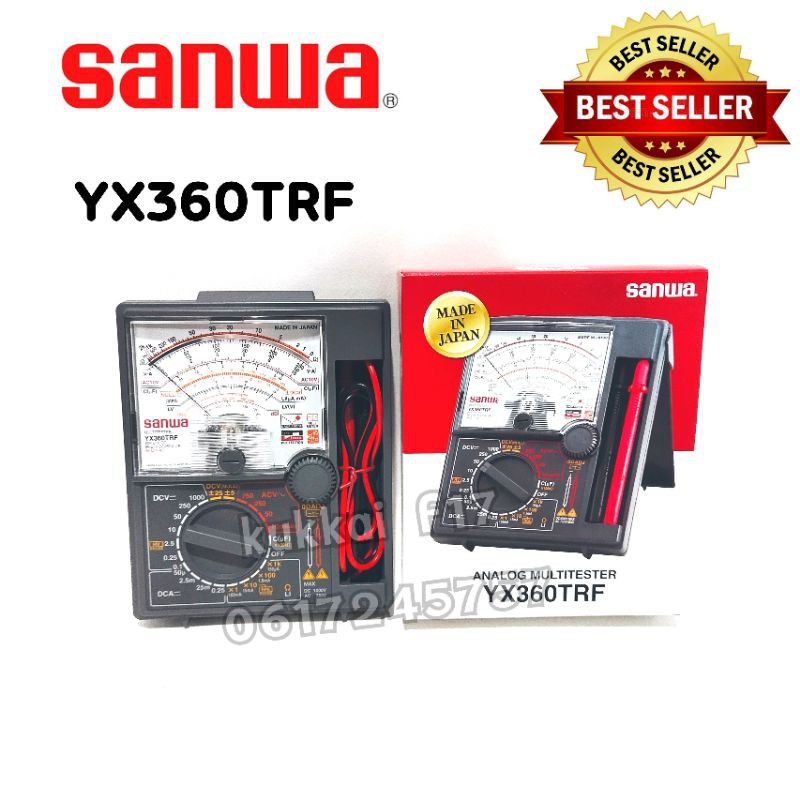 มิเตอร์วัดไฟ Sanwa อนาล็อก มัลติมิเตอร์ รุ่น YX-360TRF มิเตอร์ เข็ม เครื่องวัดแรงดันและกระแสไฟฟ้า เค