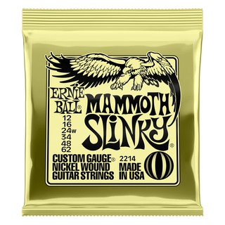 ERNIE BALL® สายกีตาร์ไฟฟ้า เบอร์ 12 (P02214) แบบผสม Mammoth Slinky (.012 - .062) ** Made in USA **