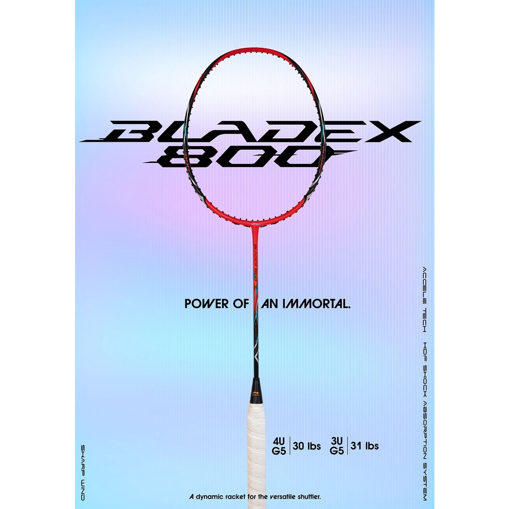 ไม้แบดมินตัน LI NING BADMINTON RACKET BLADEX 800 (3U, 4U) Shopee