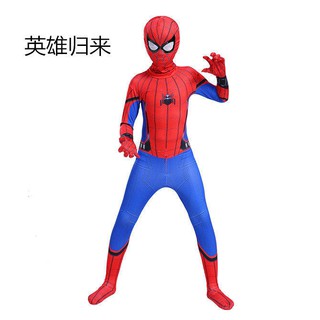 ชุดสไปเดอร์แมน Spiderman ชุดซุปเปอร์ฮีโร่ ชุดแฟนซี ชุดคอสเพลย์ซุปเปอร์ฮีโร ชุดค ชุดสไปเดอร์แมนเด็ก สไปเดอร์แมนรัดรูปเด็ก