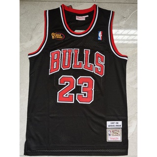 Nba Chicago Bulls No. เสื้อกีฬาบาสเก็ตบอล 23 Jor dan black 98