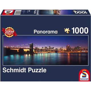 จิ๊กซอว์ Schmidt - Light of New York 1000 piece (Panorama)  (ของแท้  มีสินค้าพร้อมส่ง)