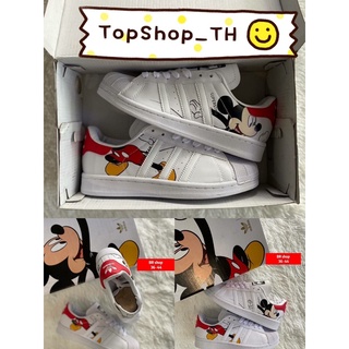 🍄 รองเท้า Adidas SuperStar Mickey Mouse 🐭 งาน 1:1 สินค้าพร้อมอุปกรณ์ครบ พร้อมส่ง ถ่ายจากสินค้าจริง 💯