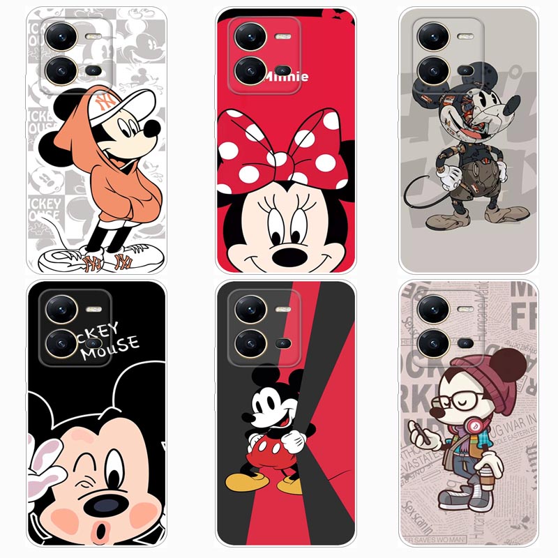 เคส วีโว่ VIVO V25 5G V25E V25 Pro Case การ์ตูน Mickey Minnie Soft TPU เคสซิลิโคน โทรศัพท์มือถือ เคส