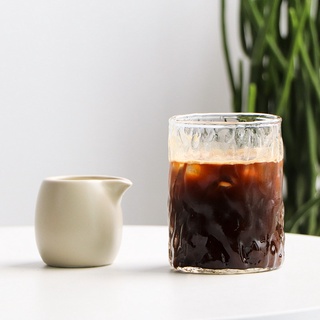 [ใหม่] แก้วลายน้ำ แก้วกาแฟ สไตล์เกาหลี woody สั้น ขนาด 300 ml