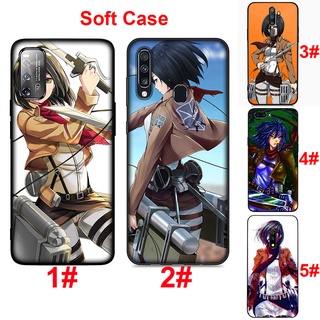 OPPO A91 A92 A92S A93 A73 2020 A54 A94 A95 4G 5G Soft Cover Attack on Titan Mikasa Phone Case