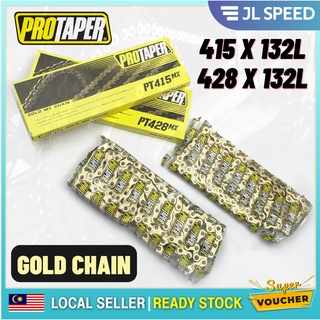 Protaper โซ่ทอง ทนทาน RANTAI EMAS 415 X 132L 428 X 122L 132L MX GOLD Y15 LC135 Y16 RS150 RSX DASH LAGENDA