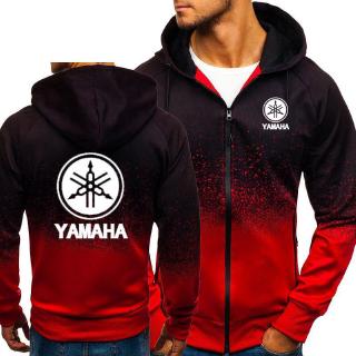 เสื้อแจ็คเก็ตมีฮู้ดพิมพ์ลาย Yamaha Racing สำหรับผู้ชาย