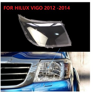 ฝาครอบเลนส์ไฟหน้า แบบใส สําหรับ toyota hilux vigo 2012 2013 2014