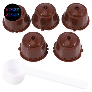 5Pcs Reusable Refillable Capsules Pods For Nescafe Capsula Machines Maker Nespresso Coffee Capsule Pod Cup Coffee Machine