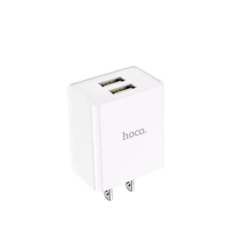 HOCO รุ่น C43 อะแดปเตอร์ หัวชาร์จ Wall charger 2 ช่อง กระแสไฟ 2.4A