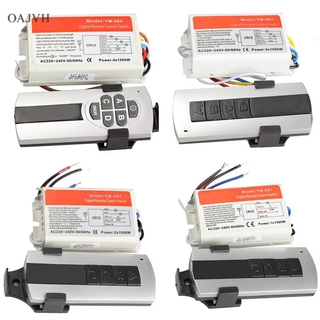 Oa 1 / 2 / 3 / 4 Ways On / Off 220 V สวิตช์รีโมทควบคุมแบบไร้สายสําหรับโคมไฟ