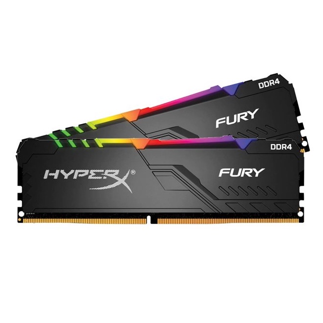 แรม PC 32GB 16x2 DDR4 (3600) KINGSTON HyperX FURY RGB