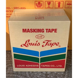 LOUIS TAPE เทปโอพีพี OPP เทปกาวย่น 2 นิ้ว x 20 หลา ยกลัง(36 ม้วน/ลัง)