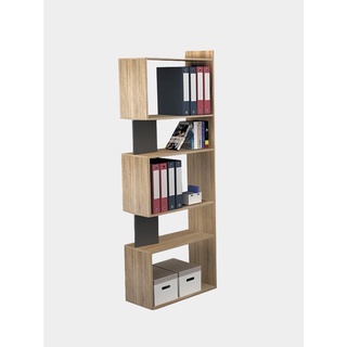 Inhome Furniture ชั้นวางหนังสือกั้นห้องหรือเอนกประสงค์ W61.5xD30xH180 รุ่น SS-6105 Book Shelves