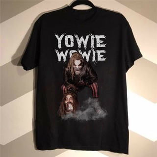 แฟชั่นคลาสสิกDe32wew632 เสื้อยืด ผ้าฝ้าย พิมพ์ลาย Bray Wyatt Yowie Wowie สีดํา สําหรับผู้ชาย POI32SDF3516