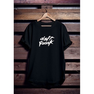 เสื้อยืดผ้าฝ้าย เสื้อยืด พิมพ์ลาย Daft Punk Motif Distro สําหรับผู้ชาย และผู้หญิง