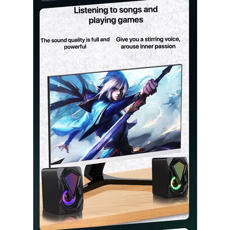 ลําโพง ลำโพงคอม ลําโพงคอมพิวเตอร์ speaker ลําโพงสเตอริโอ ลำโพงตั้งโต๊ะ สําหรับคอมพิวเตอร์ตั้งโต๊ะ รุ่น X2