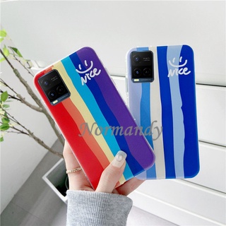 เคสโทรศัพท์ Creativity Phone Case VIVO Y33S Y21 Y31 Y72 Y52 Y20S [G] SG Y20 V21E V21 5G 4G Casing Rainbow Stripe TPU Soft Shockproof Back Cover เคส