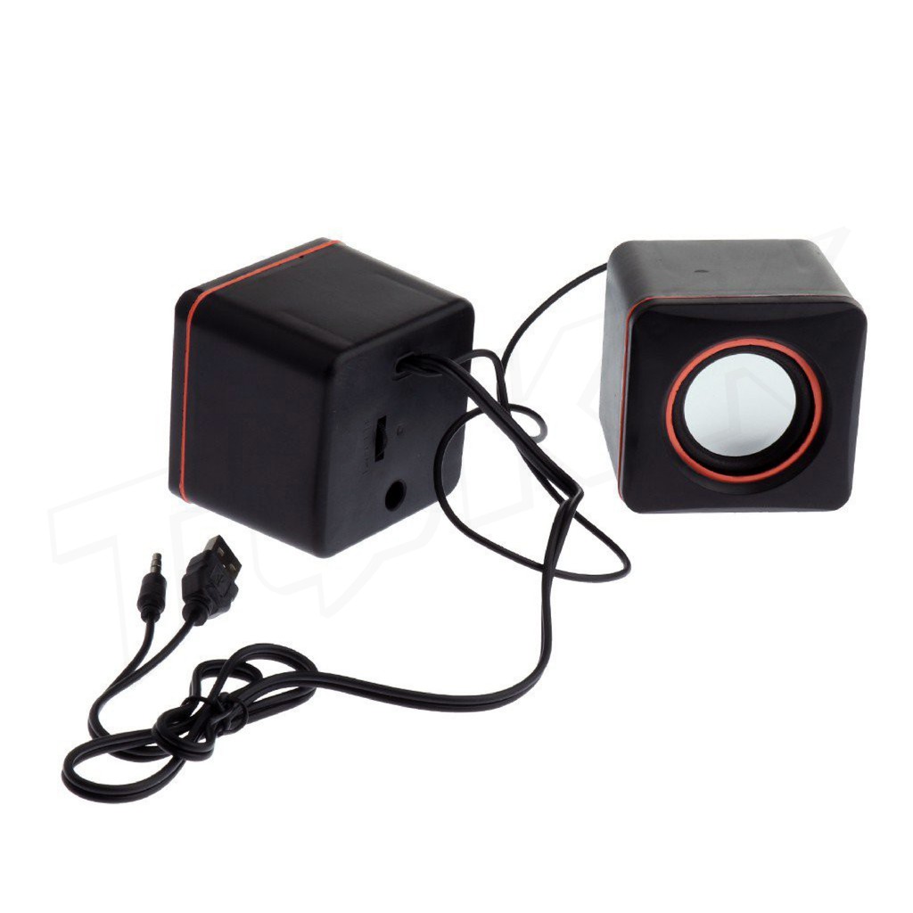 [44บ.โค้ดคุ้ม]มินิลำโพง Mini รุ่น E-02A /M13/K2037/K2043เป็นลำโพงคู่USBราคาประหยัดใช้ไฟจากPower bank