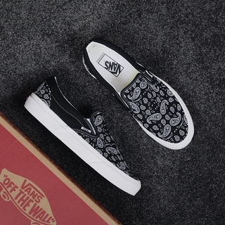 รองเท้าผ้าใบ พิมพ์ลาย The Vans Peace paisley สไตล์คลาสสิก สําหรับผู้ชาย และผู้หญิง -018